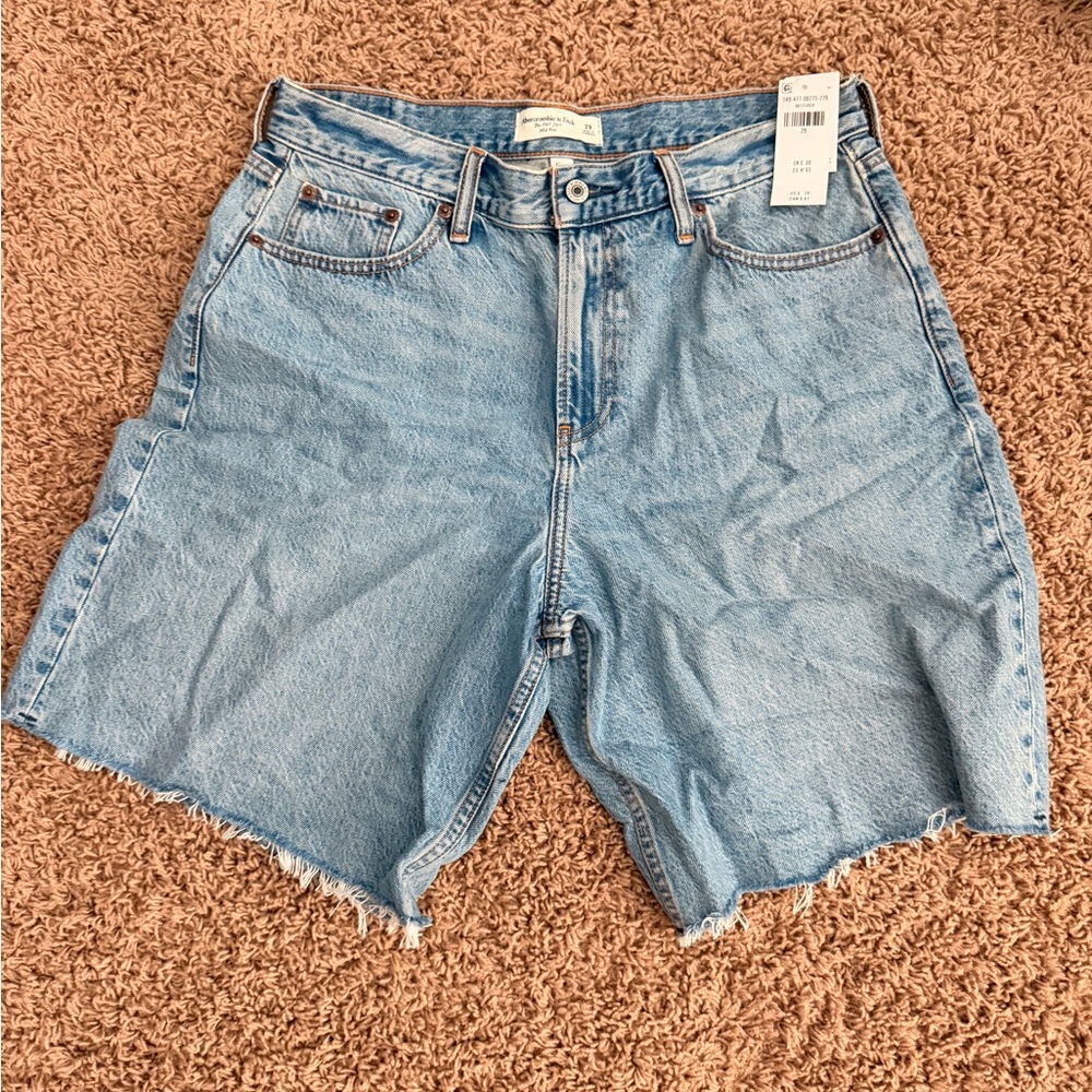 Abercrombie & Fitch Light Blue Denim Shorts